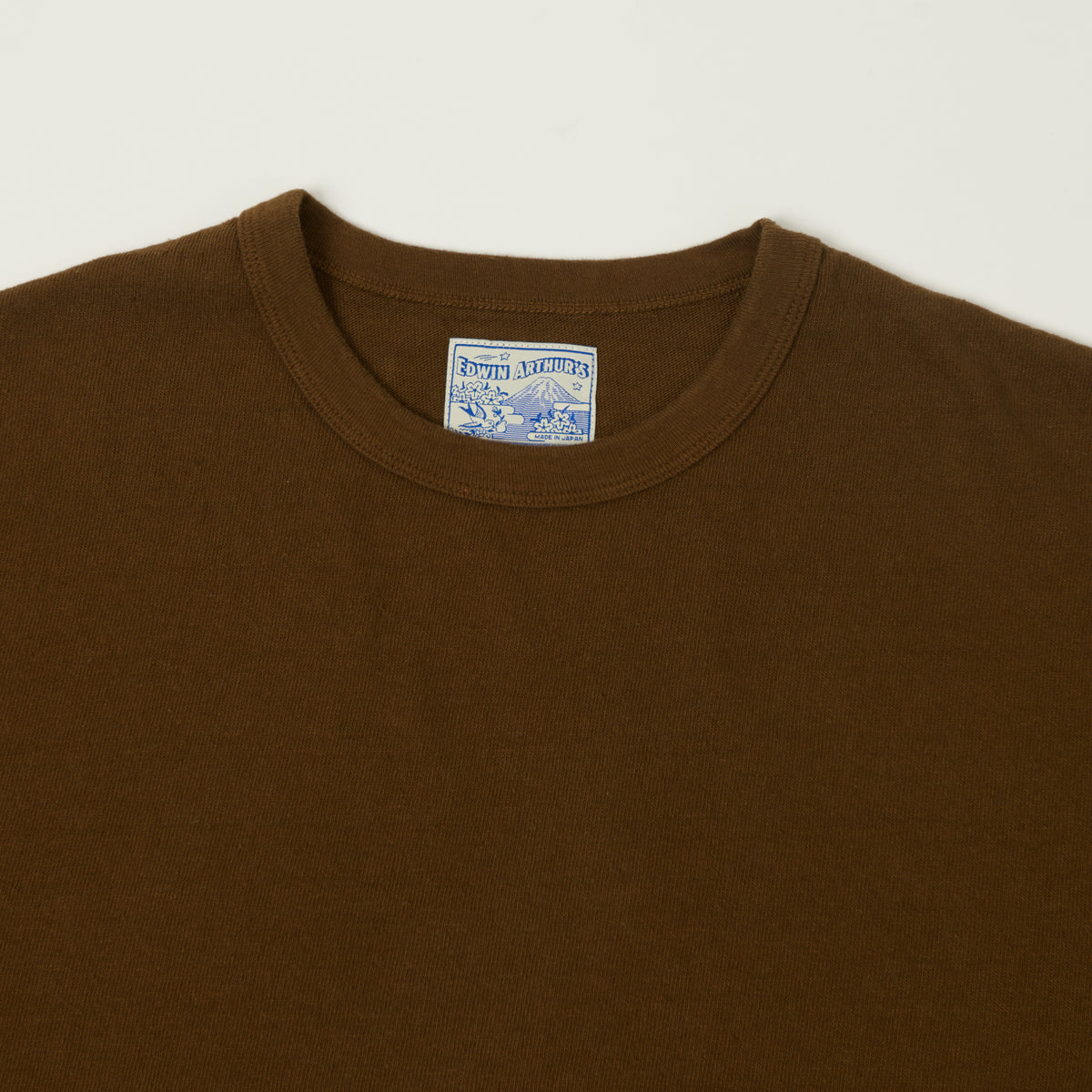 Edwin Arthur's Recycled Cotton 'Date' T-Shirt - Brown