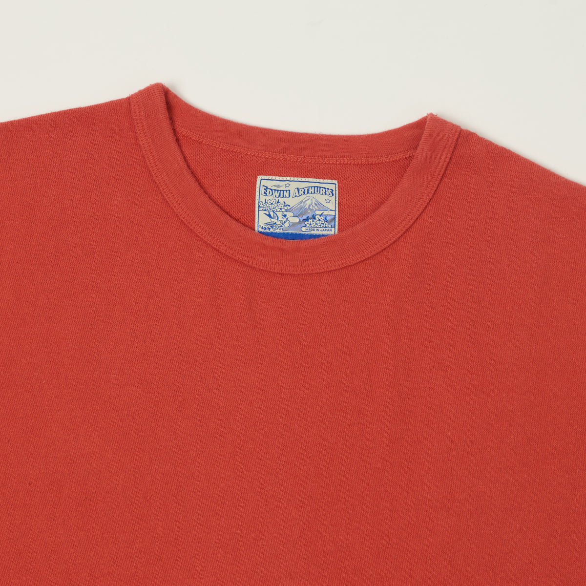 Edwin Arthur's Recycled Cotton 'Date' T-Shirt - Washed Red