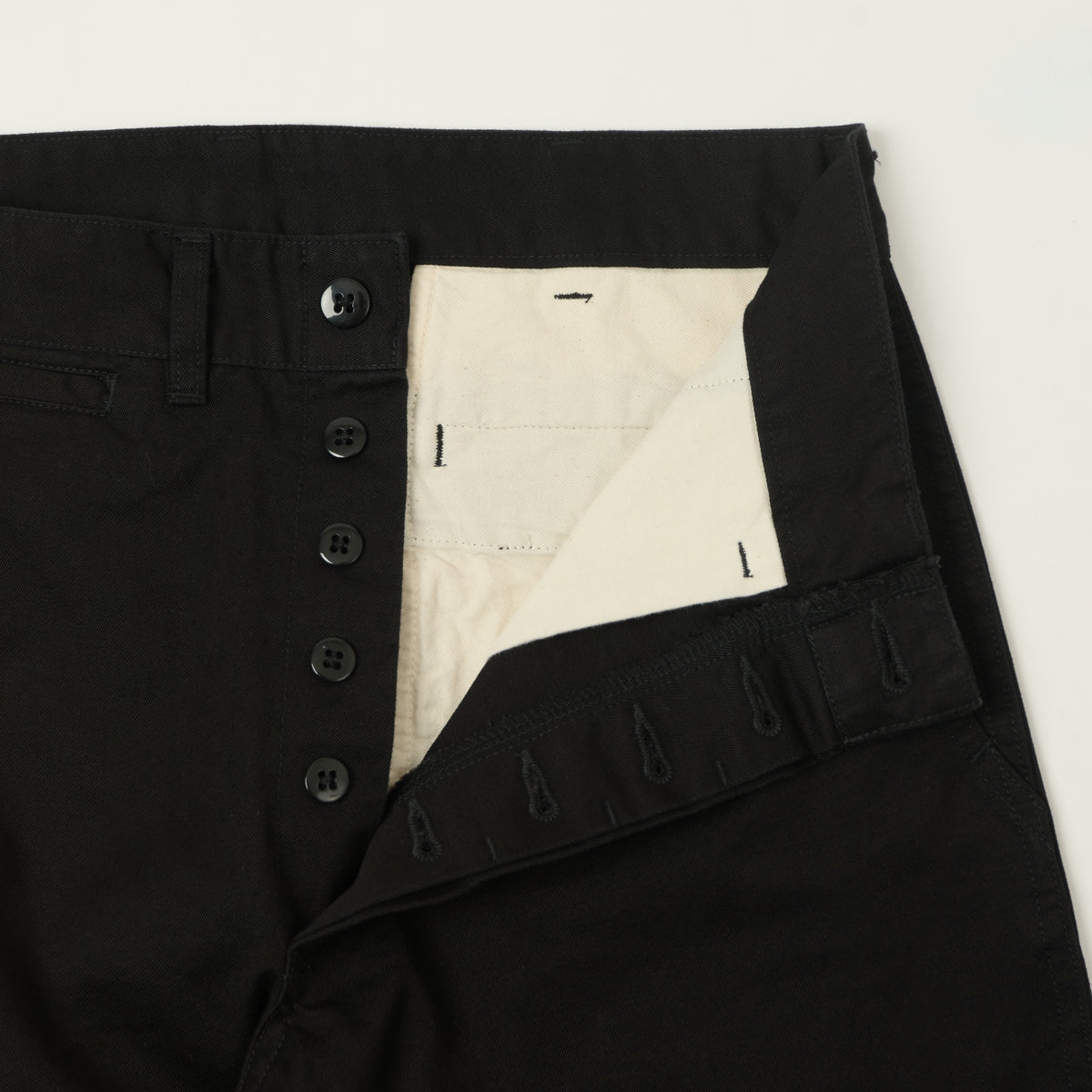 Edwin Arthur's 'Yume' Tanker Twill Chino - Black