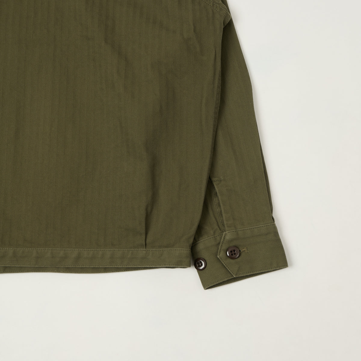 Edwin Arthur's 'Yume' Herringbone Twill Jacket - Olive