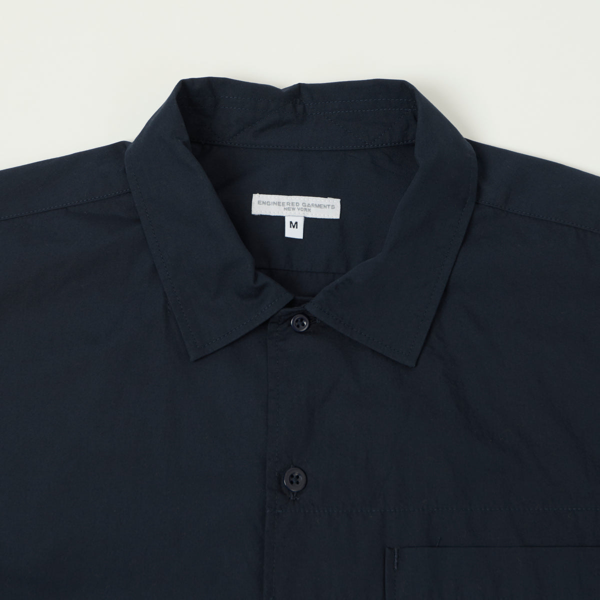 Engineered Garments Poplin Camp Shirt - Dark Navy