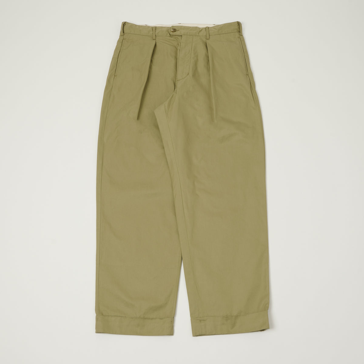 Engineered Garments 'Carlyle' French Twill Trouser - Khaki