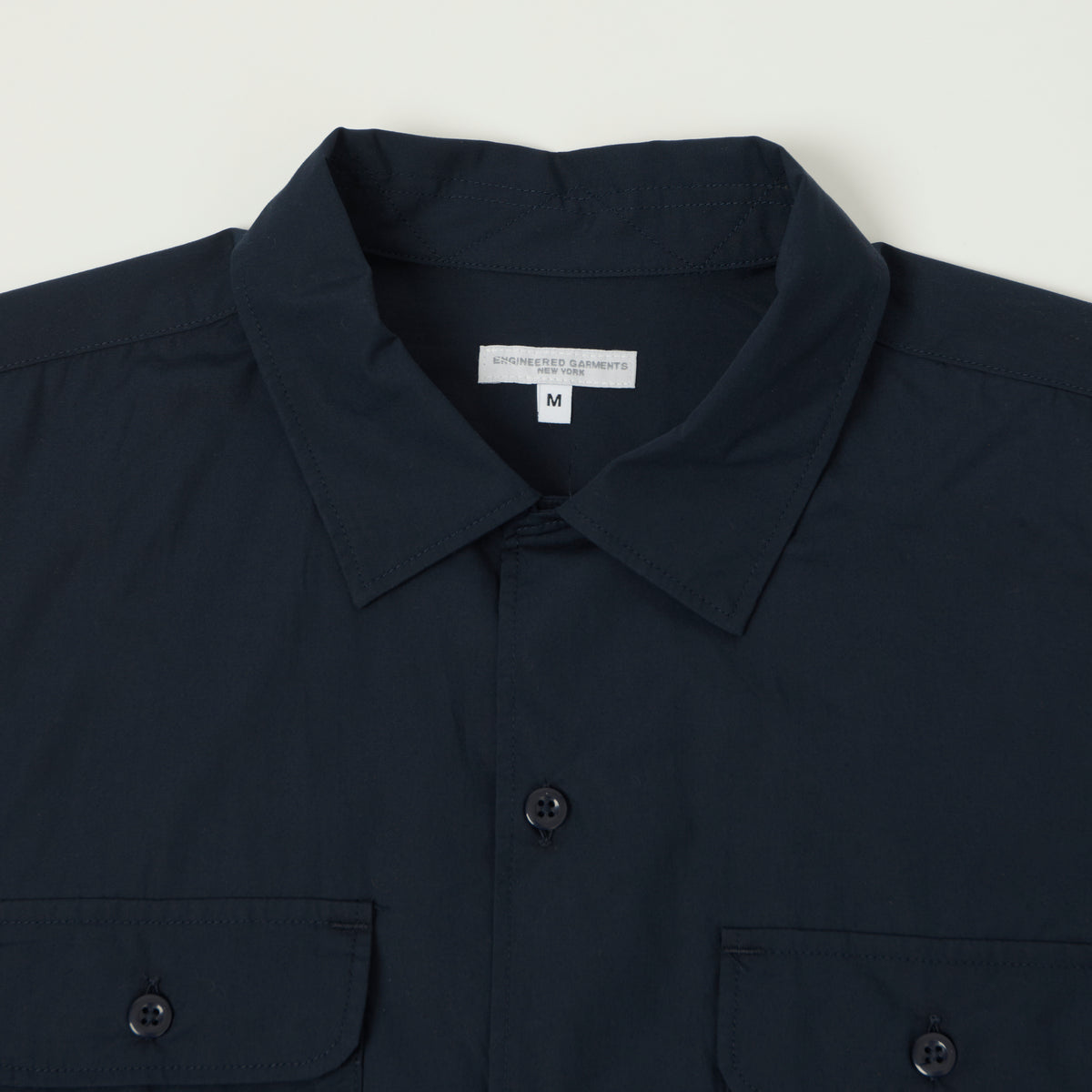 Engineered Garments Poplin Bowling Shirt - Dark Navy