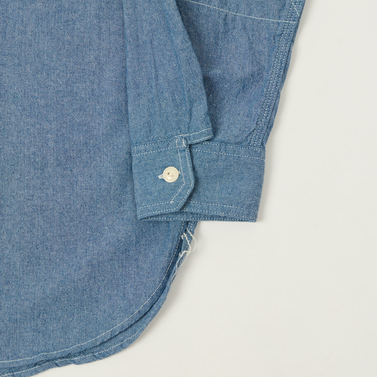 Engineered Garments 4.5oz Chambray Work Shirt - Blue