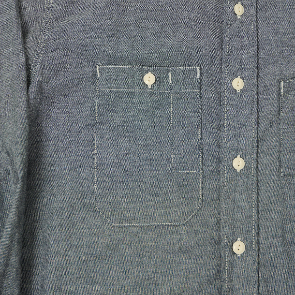 Engineered Garments 4.5oz Chambray Work Shirt - Grey