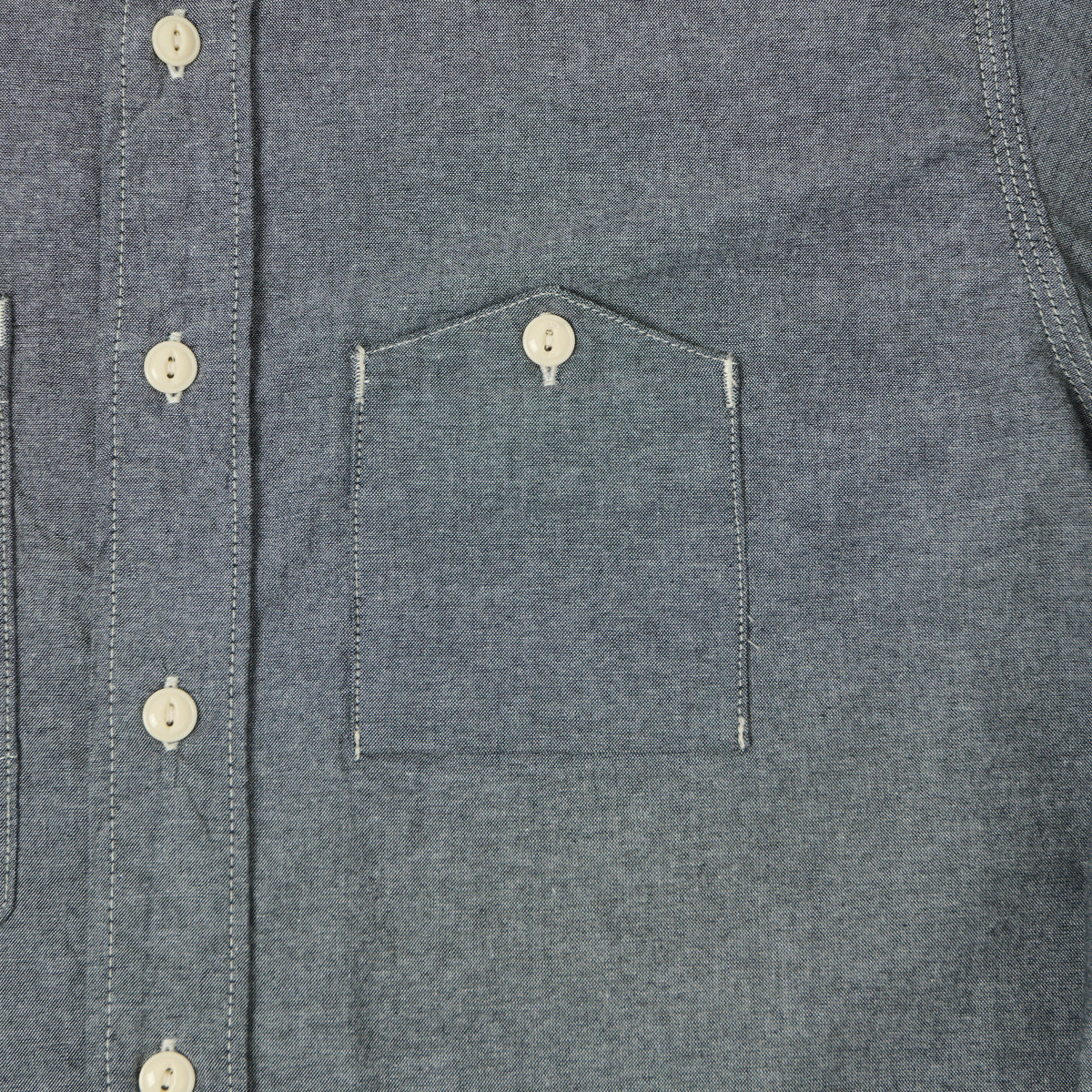 Engineered Garments 4.5oz Chambray Work Shirt - Grey