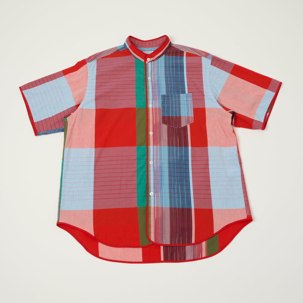Engineered Garments Madras 'Copley' Shirt - Red/Blue