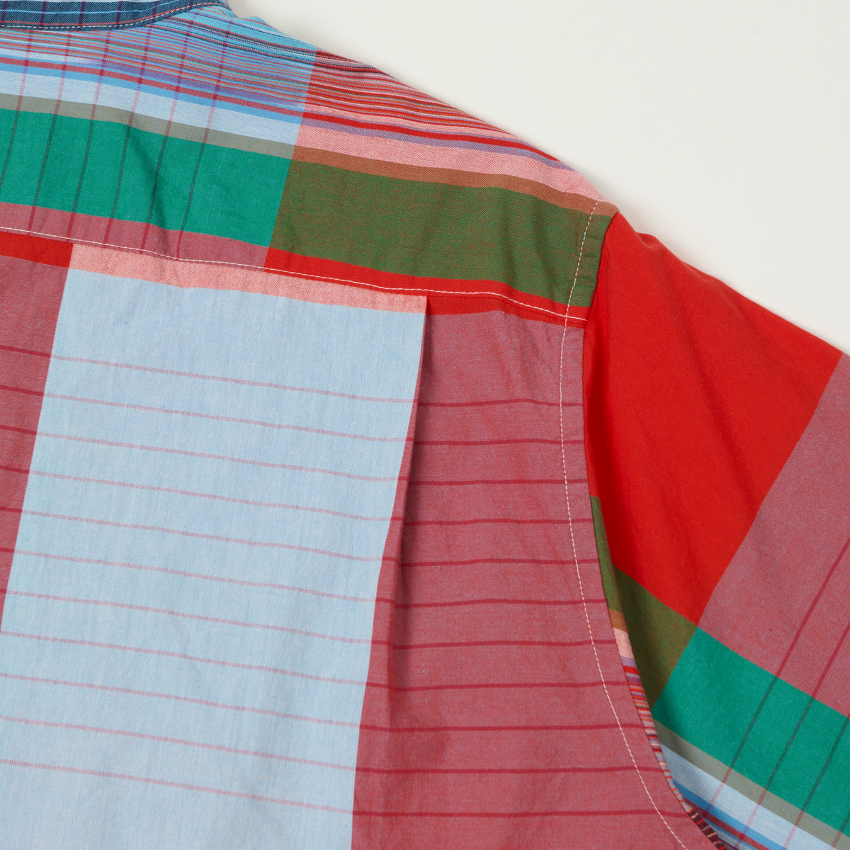 Engineered Garments Madras 'Copley' Shirt - Red/Blue