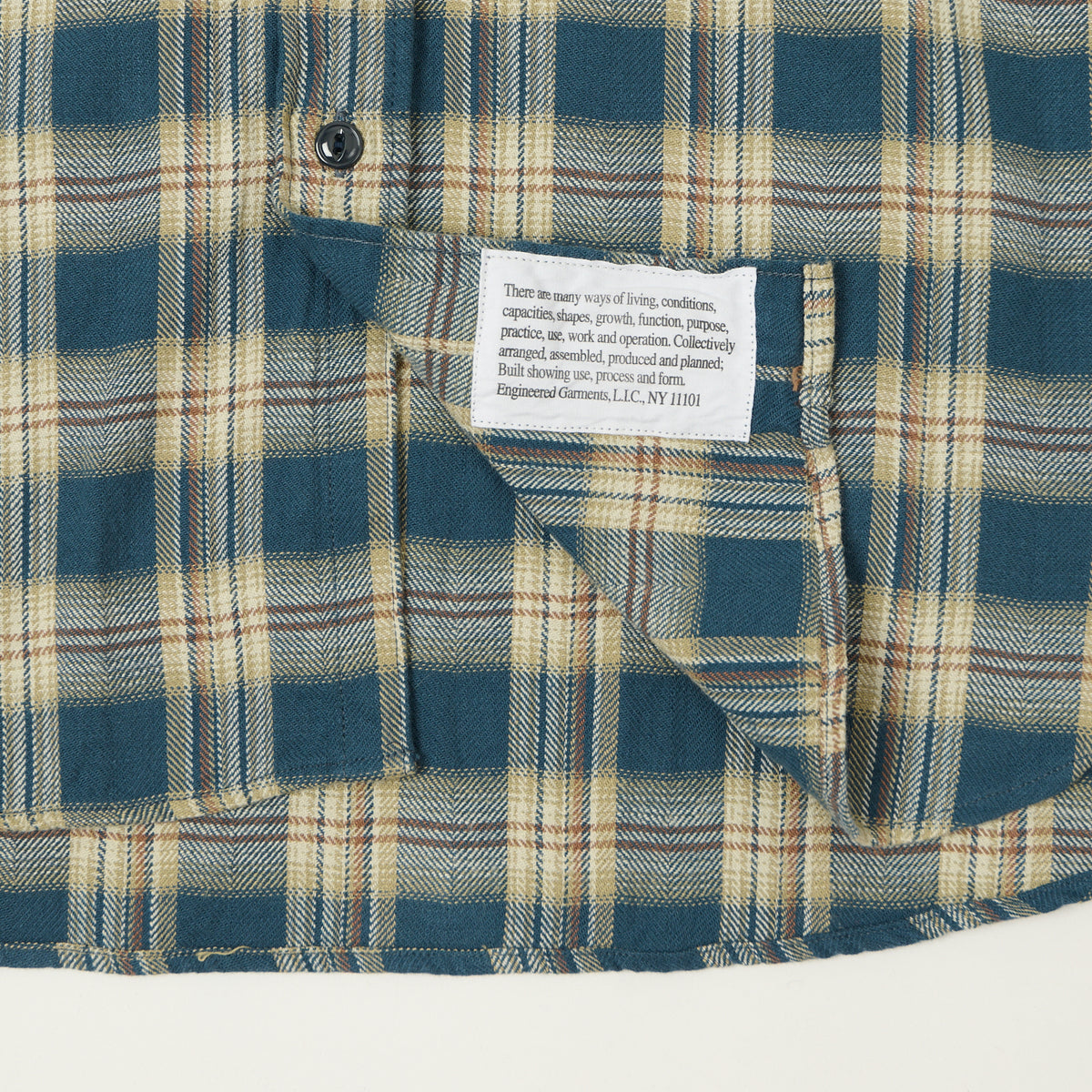 Engineered Garments Plaid Work Shirt - Navy