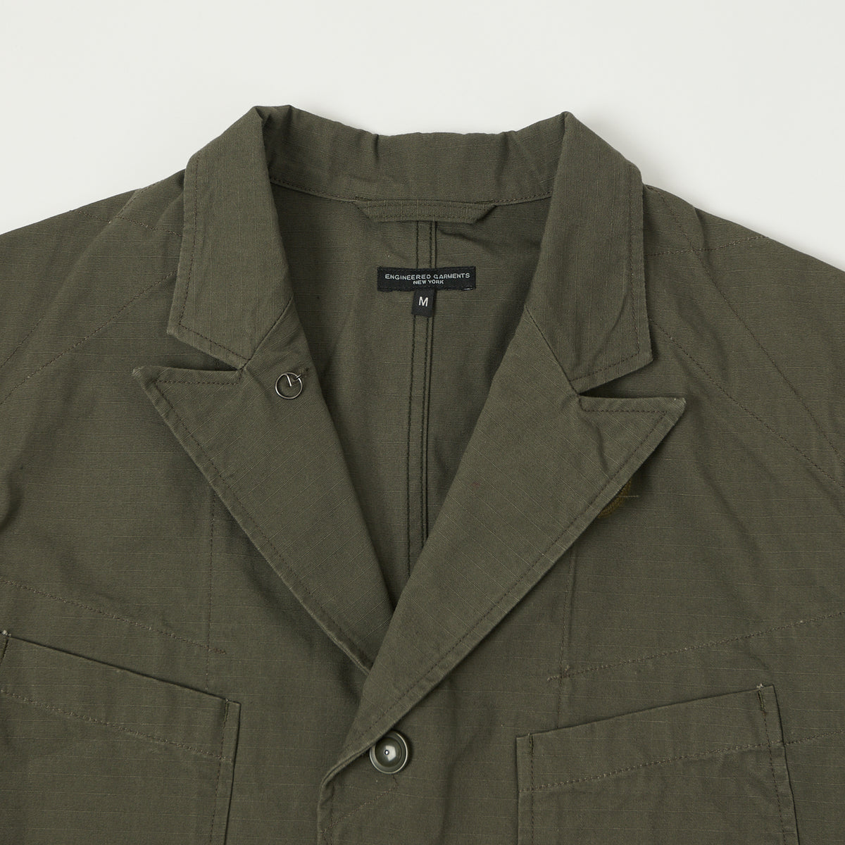 Engineered Garments Heavyweight Ripstop Bedford Jacket - Olive