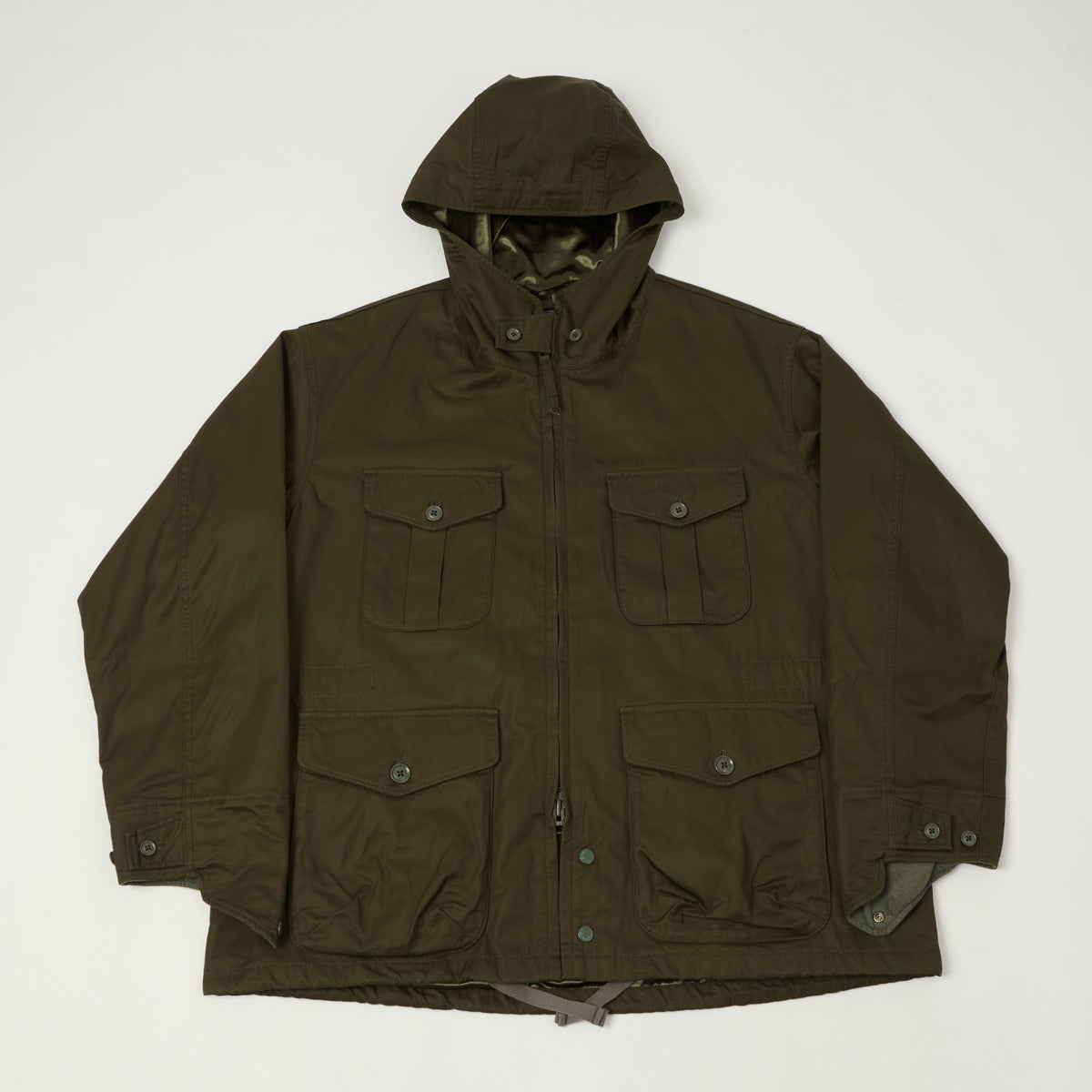 Engineered Garments Cotton Ventile Twill 'SAS' Jacket - Dark Olive