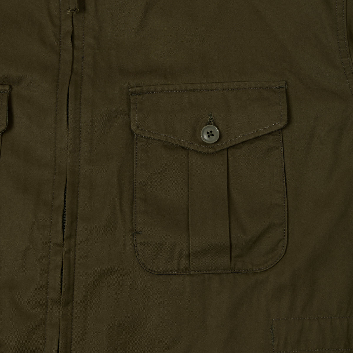 Engineered Garments Cotton Ventile Twill 'SAS' Jacket - Dark Olive