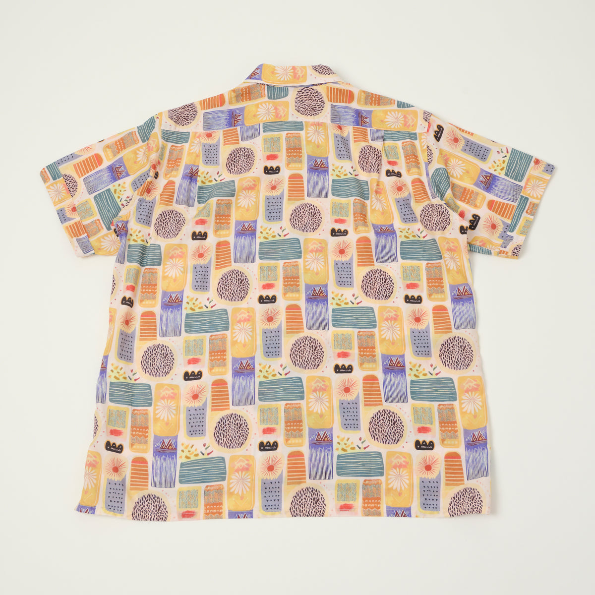 Engineered Garments Tencel Jamaican Camp Shirt - Pink/Blue