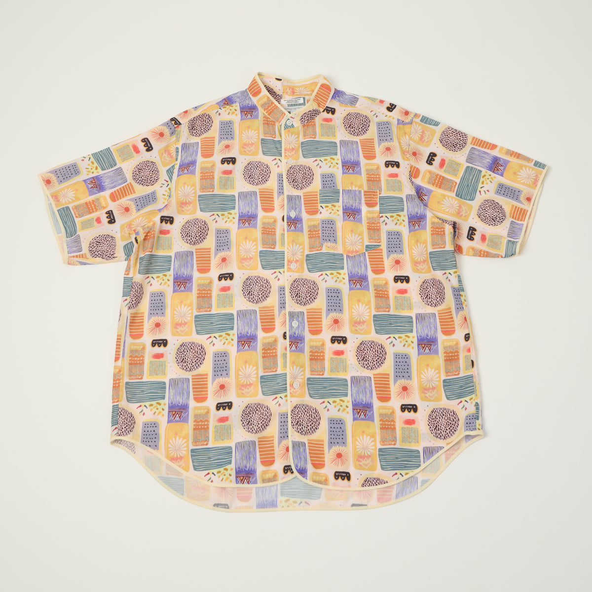 Engineered Garments Tencel Jamaican 'Copley' Shirt - Pink/Blue