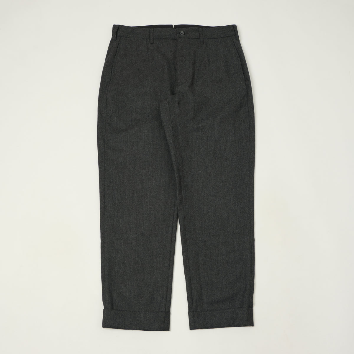 Engineered Garments Worsted Wool Twill 'Andover' Trousers - Charcoal