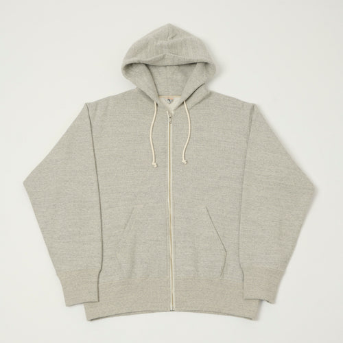 FilMelange 'Cherif' Fallen Cotton Zip Through Hoodie - Light Melange