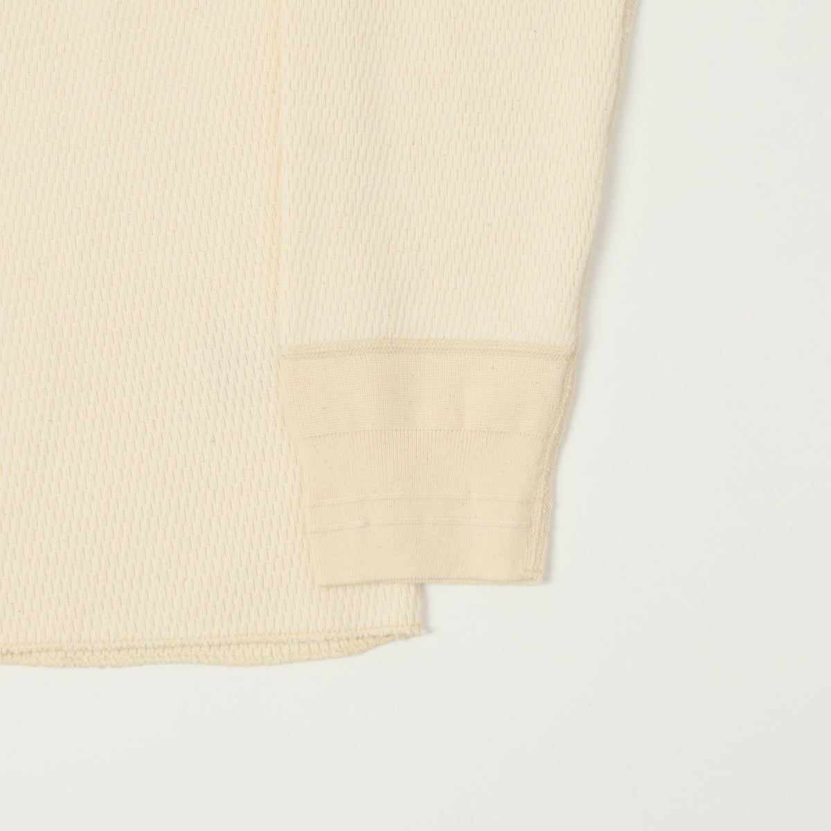 FilMelange 'Dan' Honeycomb Knit Thermal T-Shirt - Natural