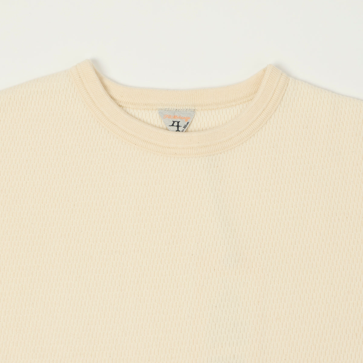 FilMelange 'Dan' Honeycomb Knit Thermal T-Shirt - Natural