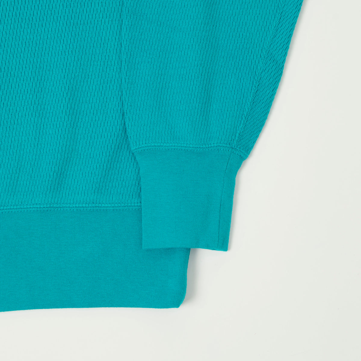 FilMelange 'Daryl' Honeycomb Knit Thermal T-Shirt - Teal Blue