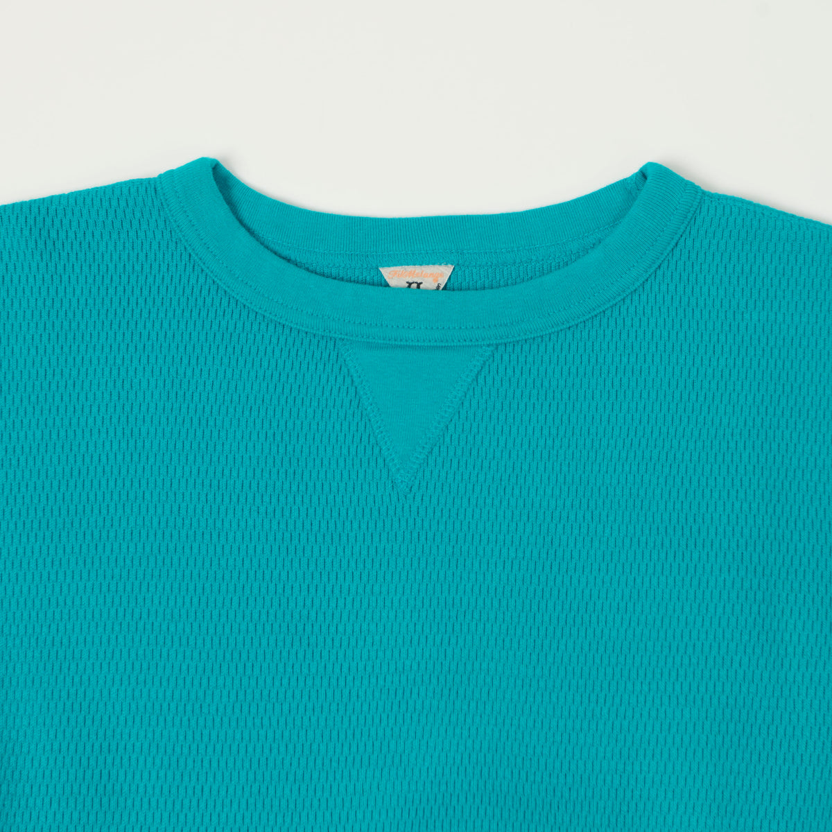 FilMelange 'Daryl' Honeycomb Knit Thermal T-Shirt - Teal Blue