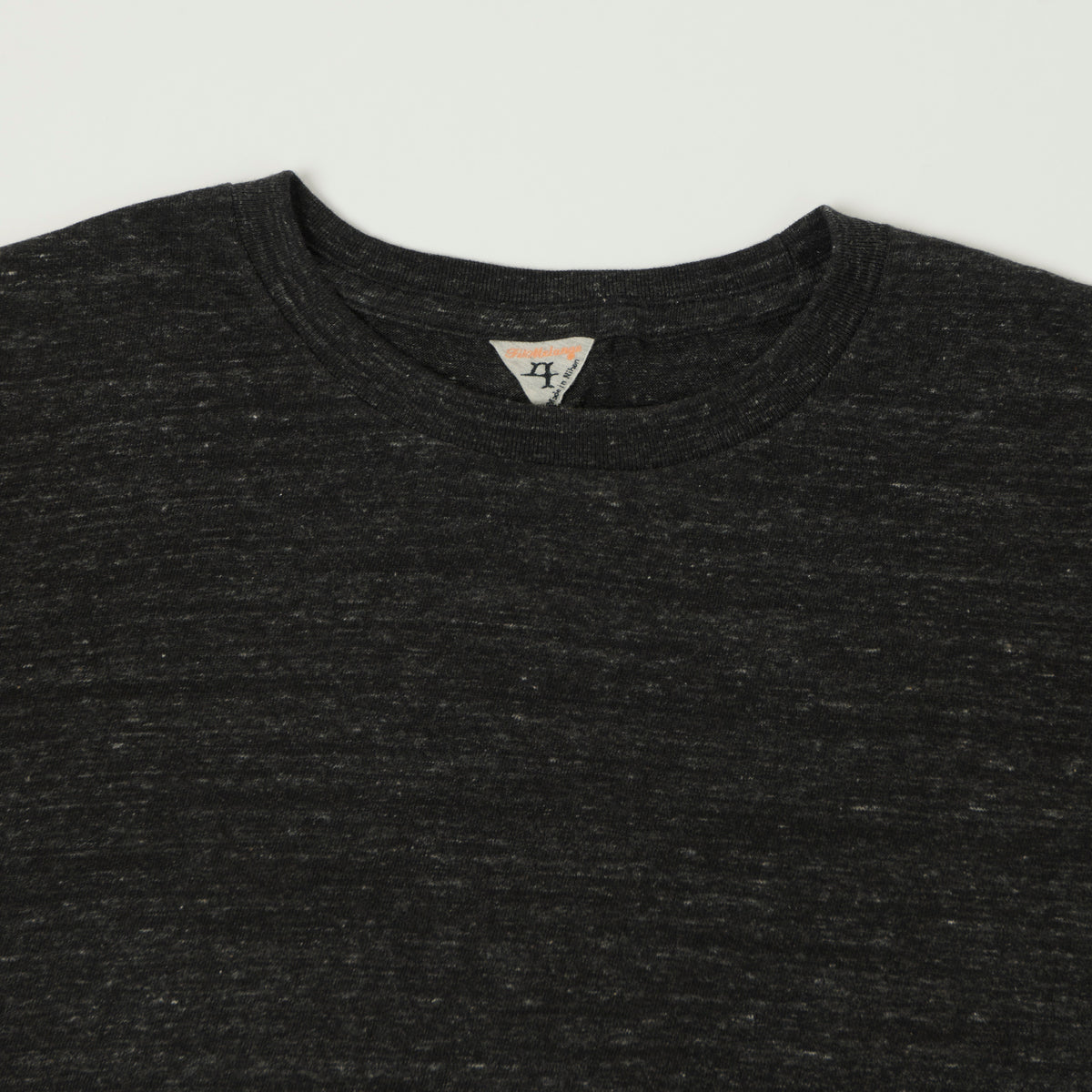 FilMelange 'Dos' Short Sleeve Tee - Black Melange