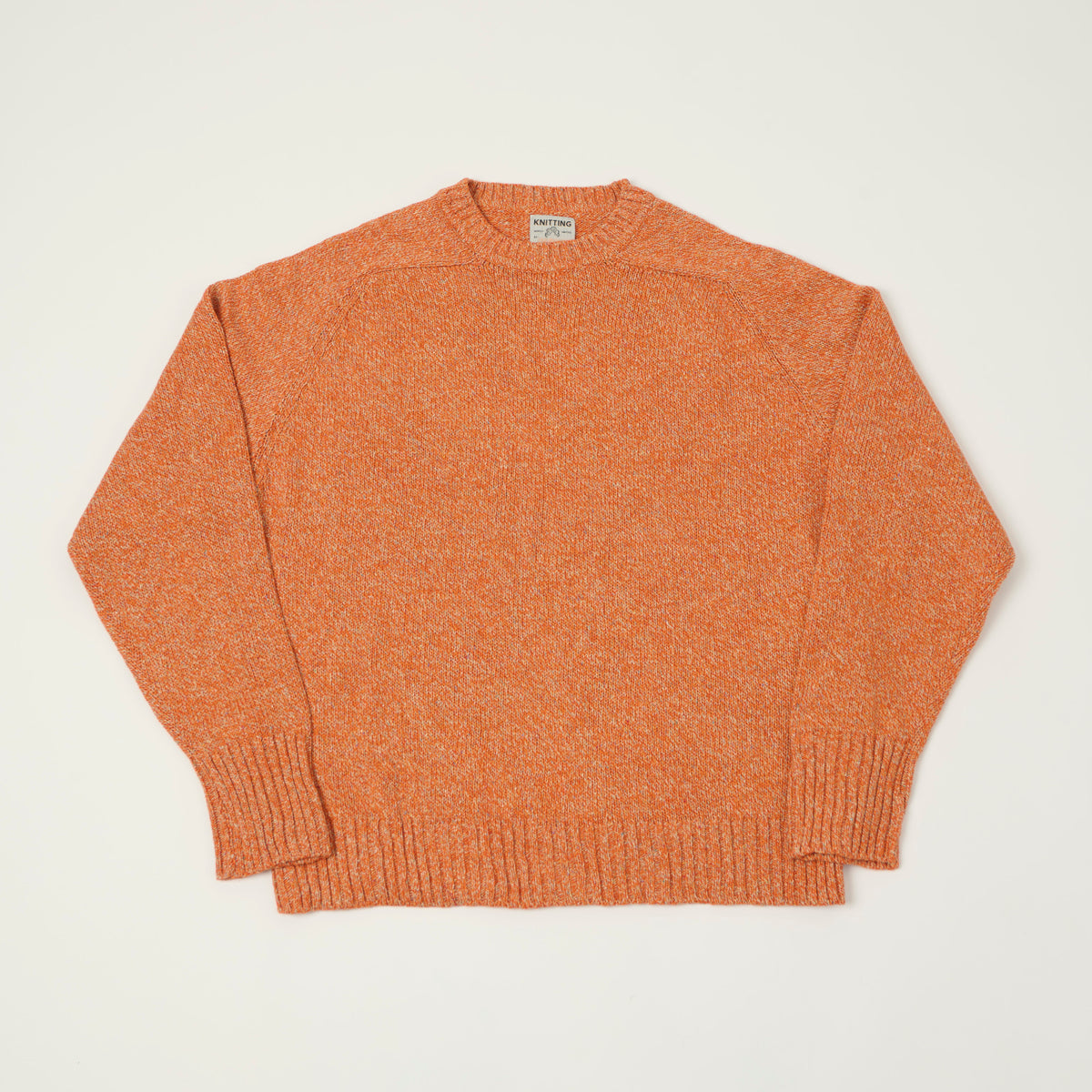 FilMelange 'Siek' Wool/Silk Knit Pullover - Orange