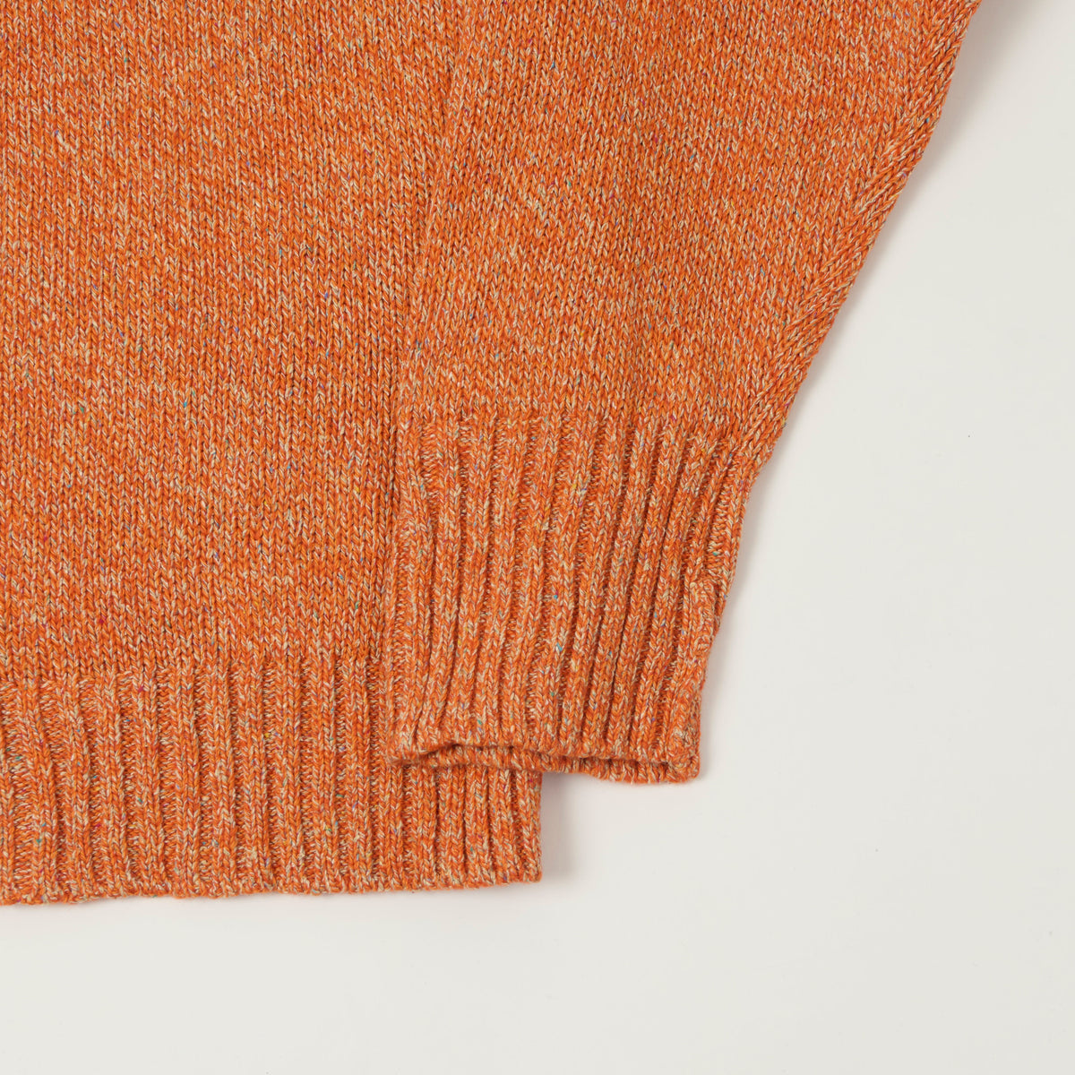FilMelange 'Siek' Wool/Silk Knit Pullover - Orange