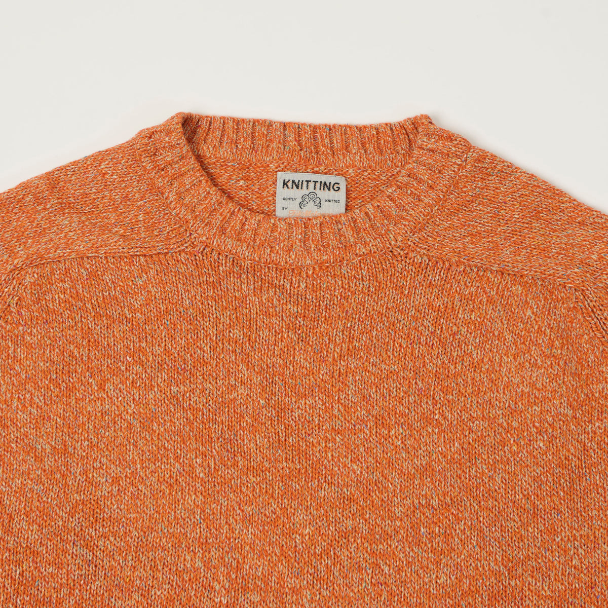 FilMelange 'Siek' Wool/Silk Knit Pullover - Orange