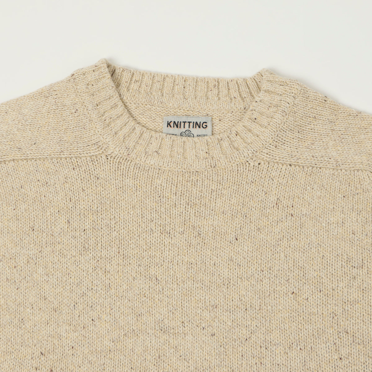 FilMelange 'Siek' Wool/Silk Knit Pullover - Beige
