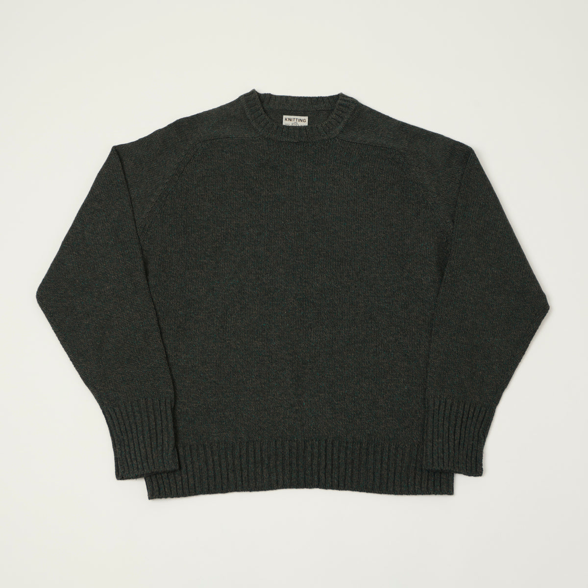FilMelange 'Siek' Wool/Silk Knit Pullover - Moss Charcoal