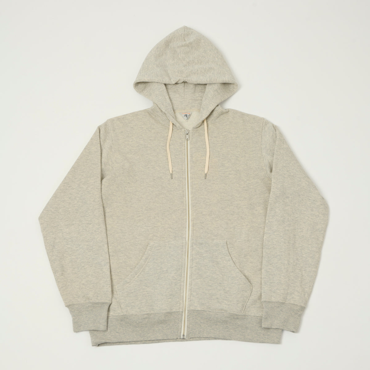 FilMelange 'Urbicus' Cashmere Zip Through Hoodie - Light Melange