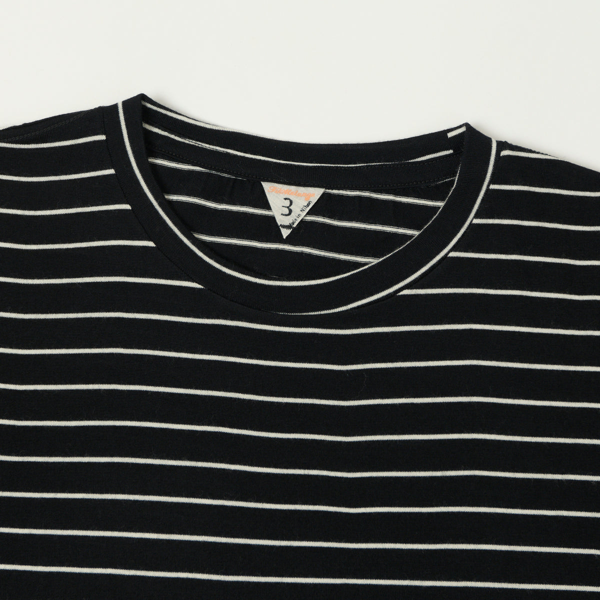 FilMelange 'Wolf' Merino Wool Tenjiku Tee - Black/White