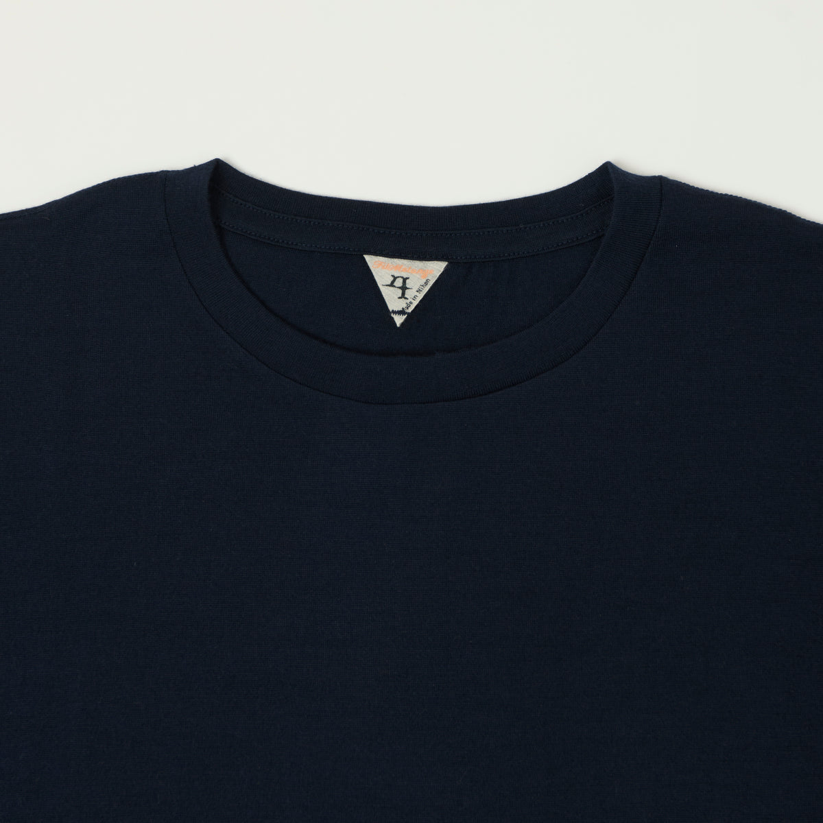 FilMelange 'Wolf' Merino Wool Tennjiku Tee - Navy