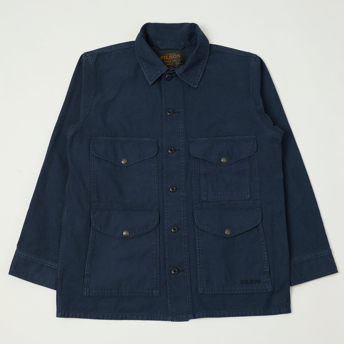 Filson Reverse Sateen Field Cruiser Shirt - Blue Mussel