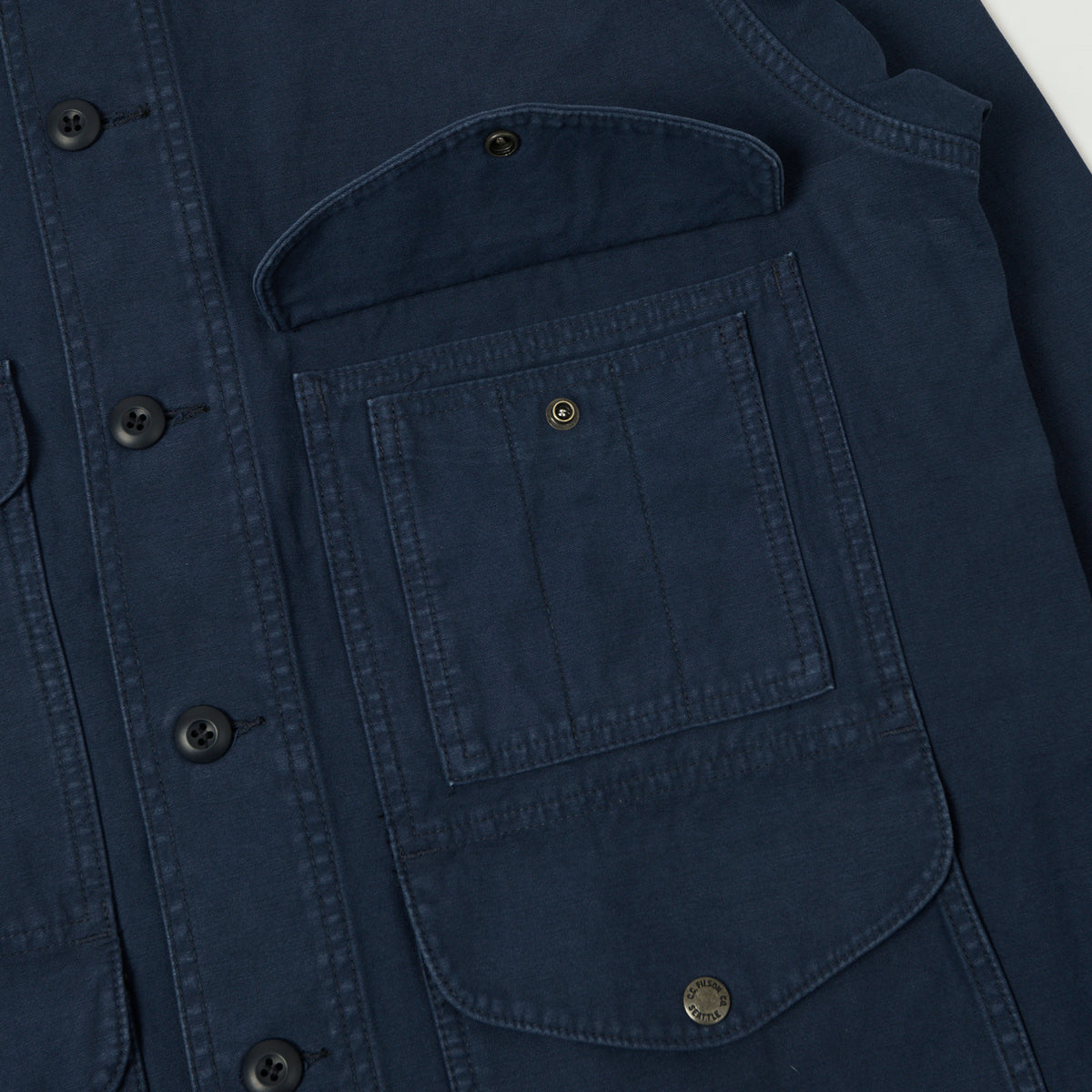 Filson Reverse Sateen Field Cruiser Shirt - Blue Mussel