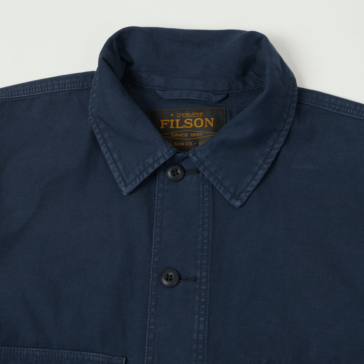 Filson Reverse Sateen Field Cruiser Shirt - Blue Mussel