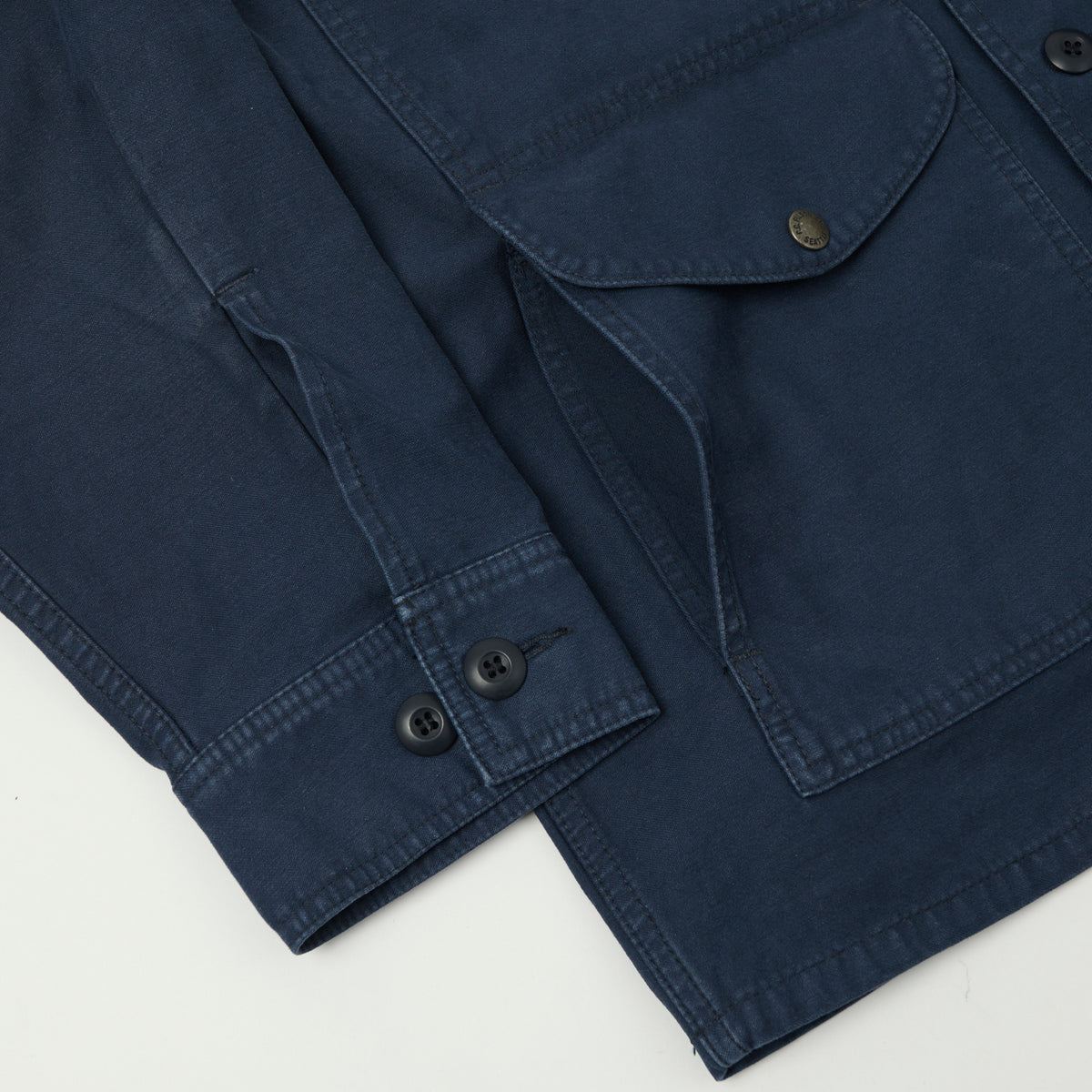 Filson Reverse Sateen Field Cruiser Shirt - Blue Mussel