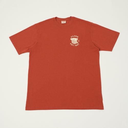 Filson 'Bear' Graphic T-Shirt - Chilli Oil