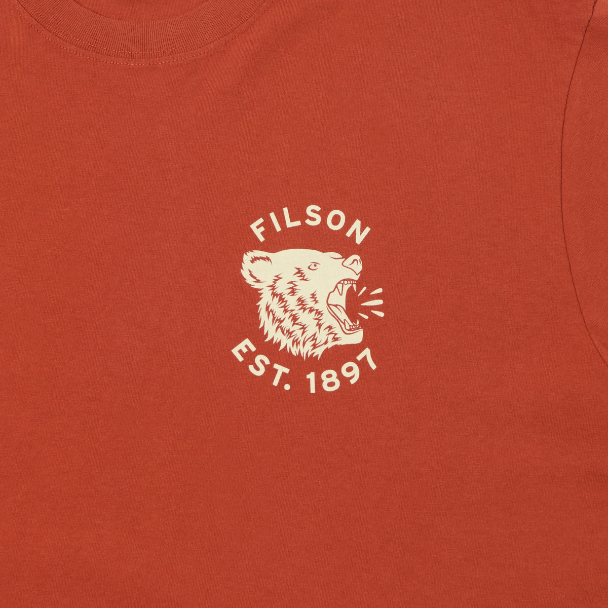 Filson 'Bear' Graphic T-Shirt - Chilli Oil