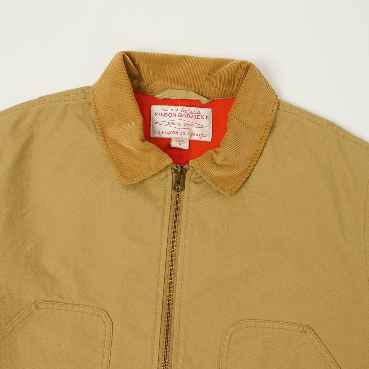 Filson Dry Tin Cloth Hunting Jacket - Tan