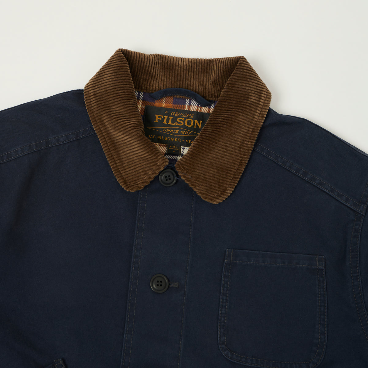 Filson Canvas Hunting Jacket - Blue Mussel