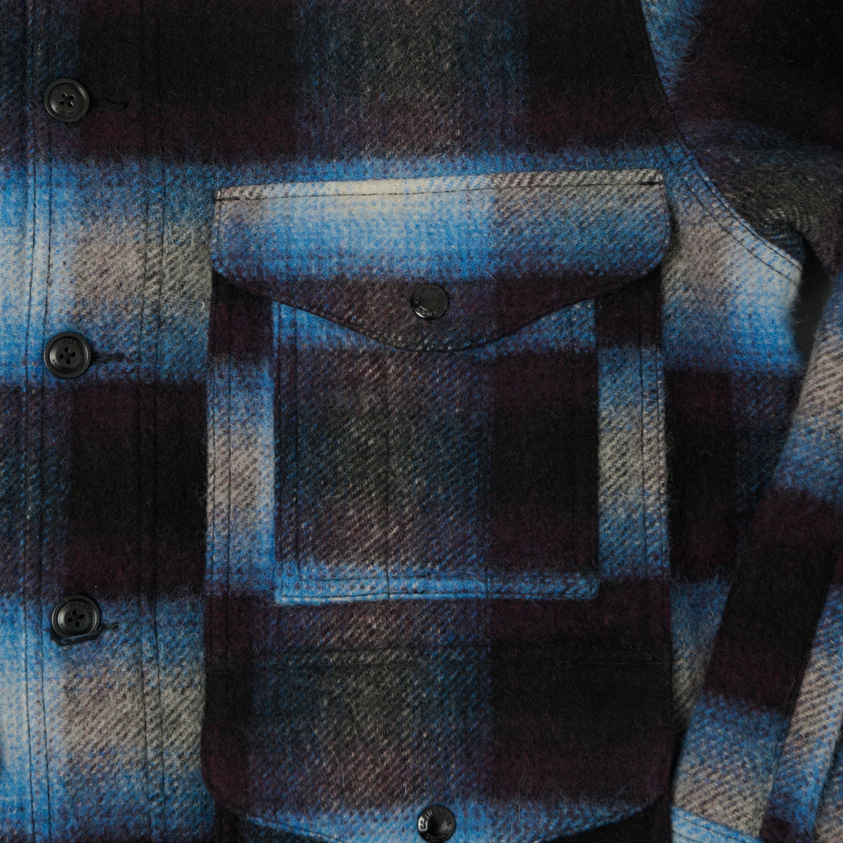 Filson 'Journey Man' Wool Plaid Jacket - Blue/Black