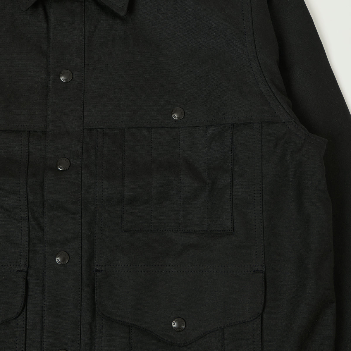 Filson Lined Tin Cloth Cruiser Jacket - Black