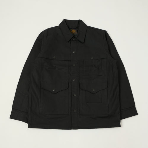 Filson Lined Tin Cloth Cruiser Jacket - Black