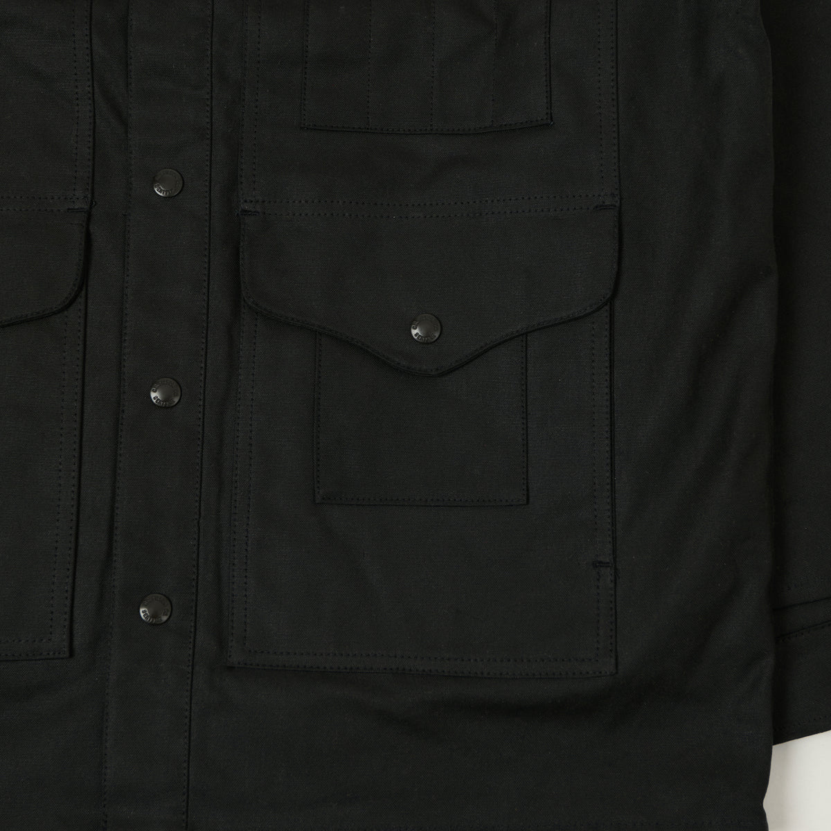 Filson Lined Tin Cloth Cruiser Jacket - Black