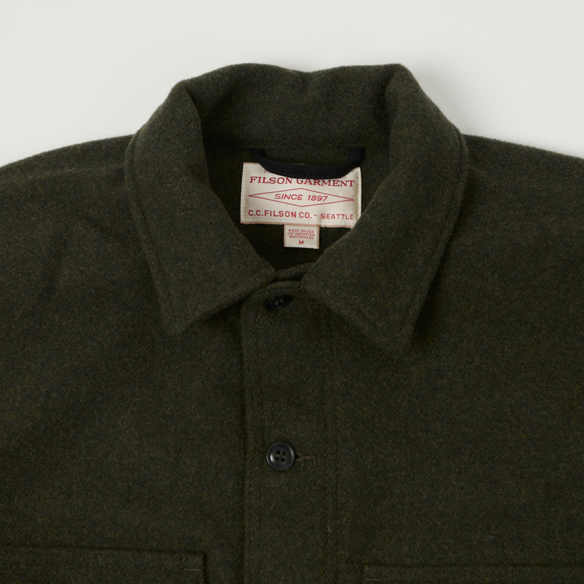 Filson Mackinaw Wool Cruiser Jacket - Forest Green