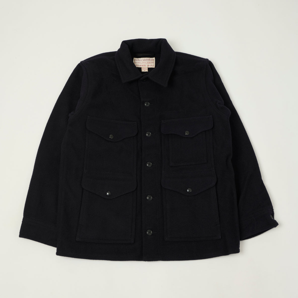 Filson Mackinaw Wool Cruiser Jacket - Dark Navy