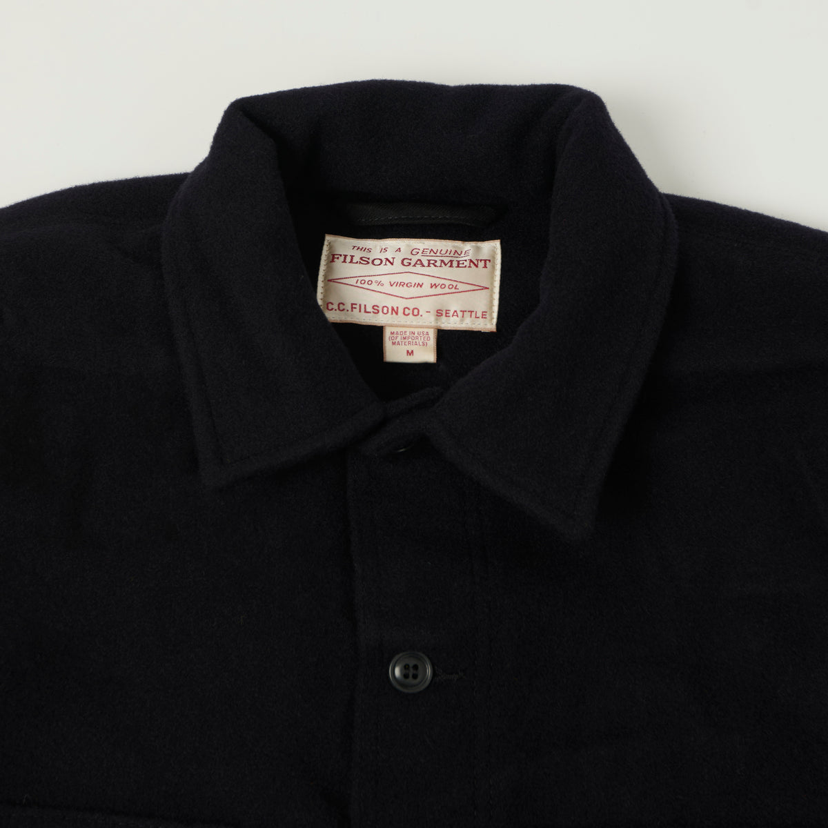 Filson Mackinaw Wool Cruiser Jacket - Dark Navy