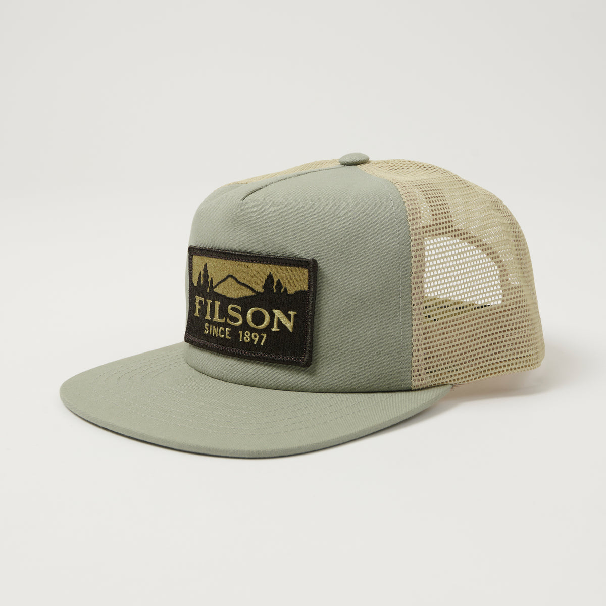 Filson 'Scenic' Mesh Trucker Cap - Sage/Khaki