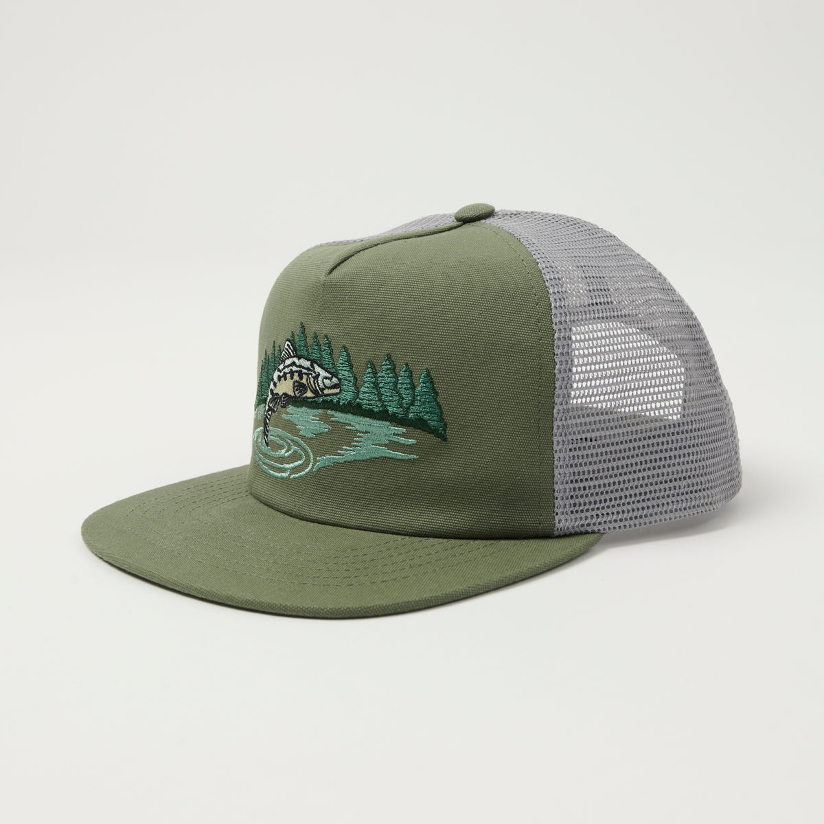 Filson 'Trout' Mesh Trucker Cap - Dusty Pine